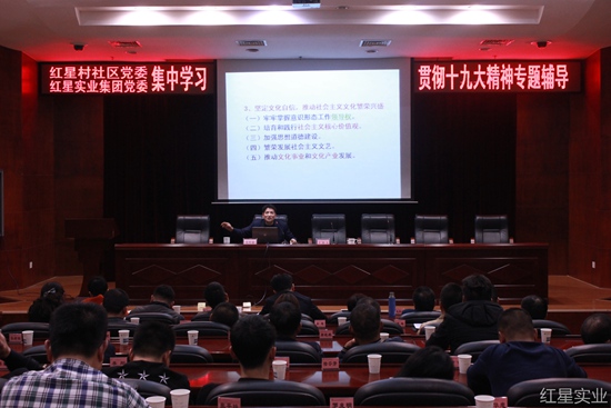 吴传毅教授来红星宣讲十九大精神