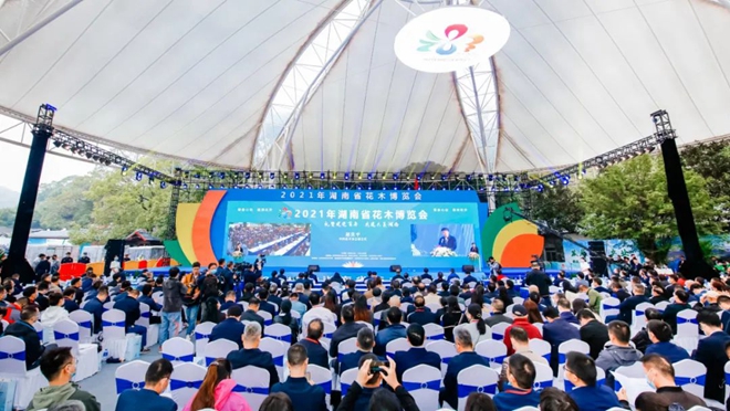 花木博览绿盎然 芙蓉国里尽朝晖